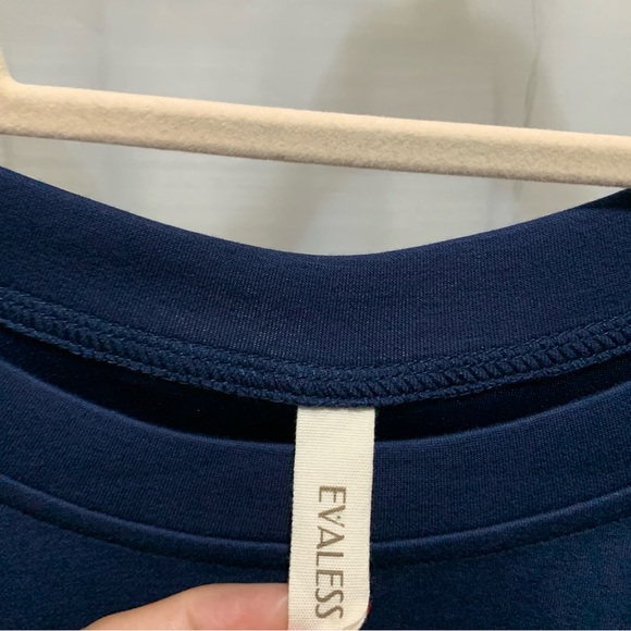 Evaless Round Neck Ruffle Sleeve Tshirt Dress - Picture 7 of 8